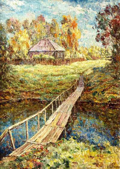 House on the river bank