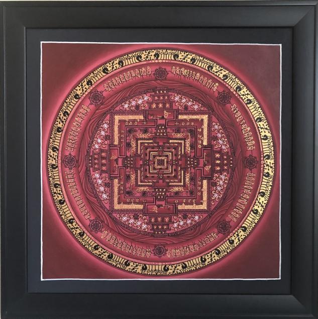Red gold mandala
