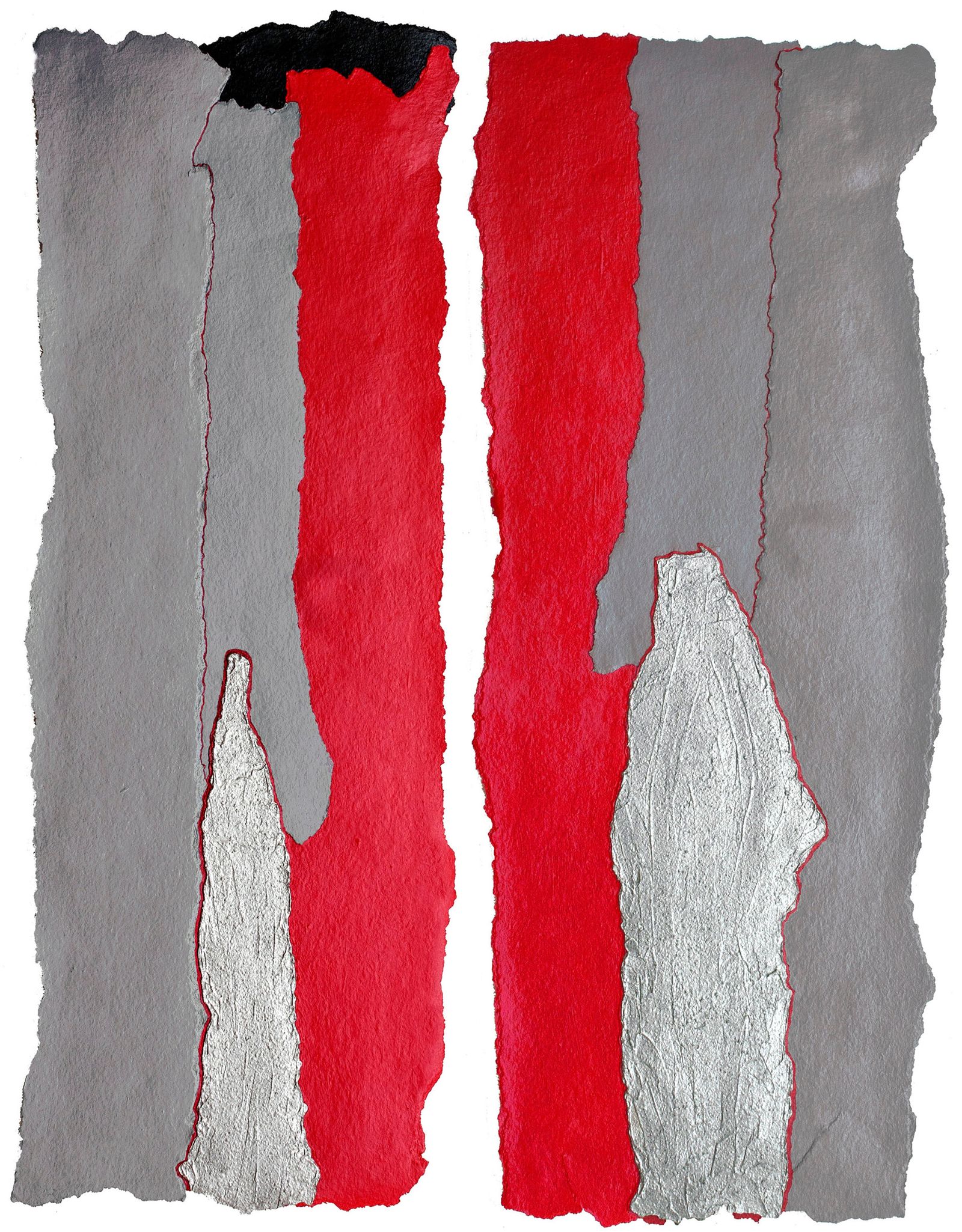 Red and Grey Diptych