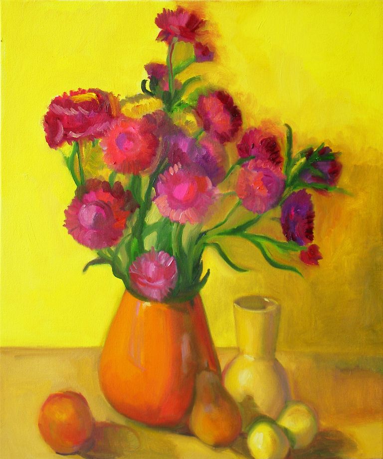 Straw Flowers Yellow