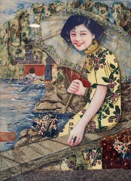 Youngchinesegirlbyapond