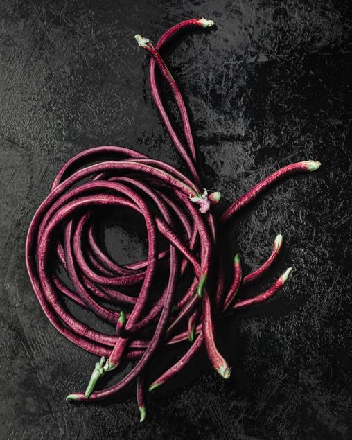 Purple long beans