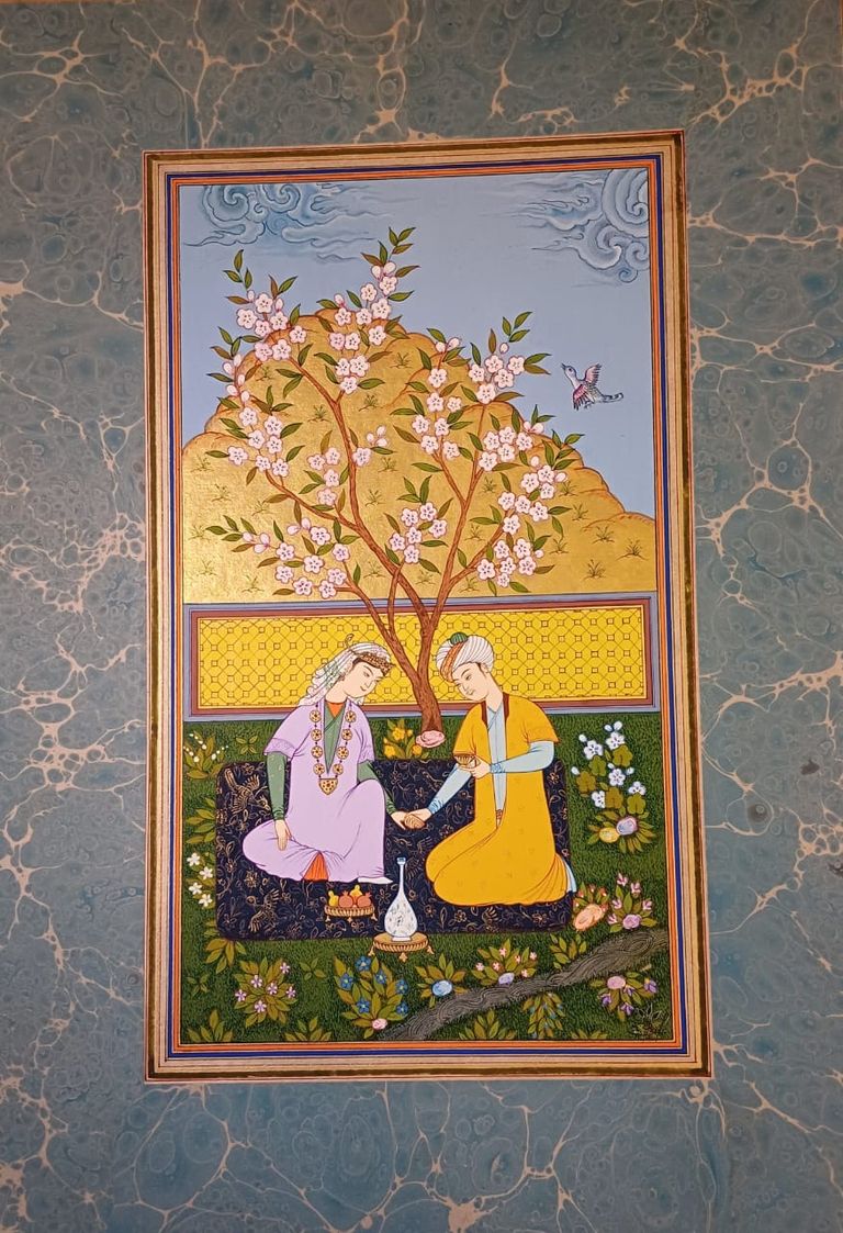 Meeting in garden