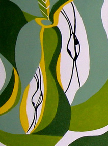 A Smaller Slice of Art: Green Pears