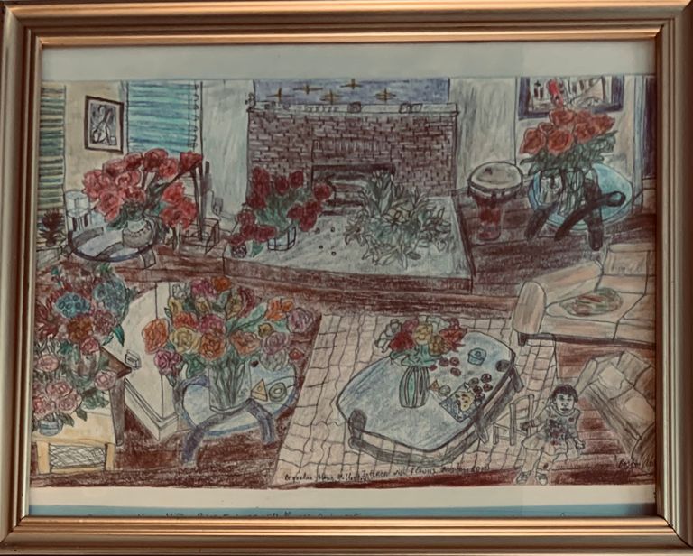 “Interior with flowers, A Million Scarlet Roses“, #12