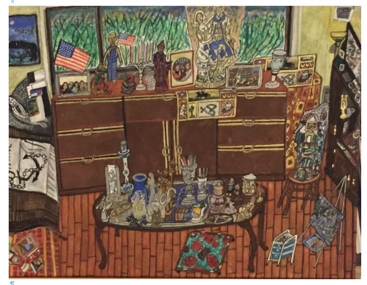 Still life collection of the interior