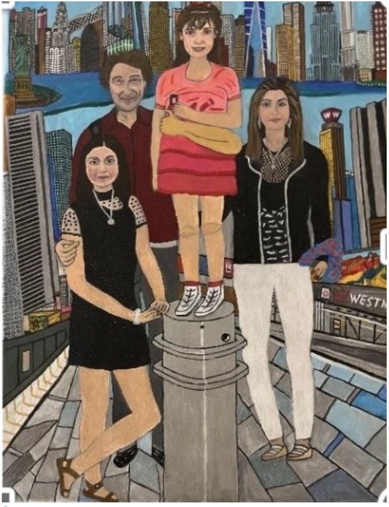 “Portrait of Daughter’s Mila, Son-in-low Yura, Granddaughter’s Sasha & Lia”