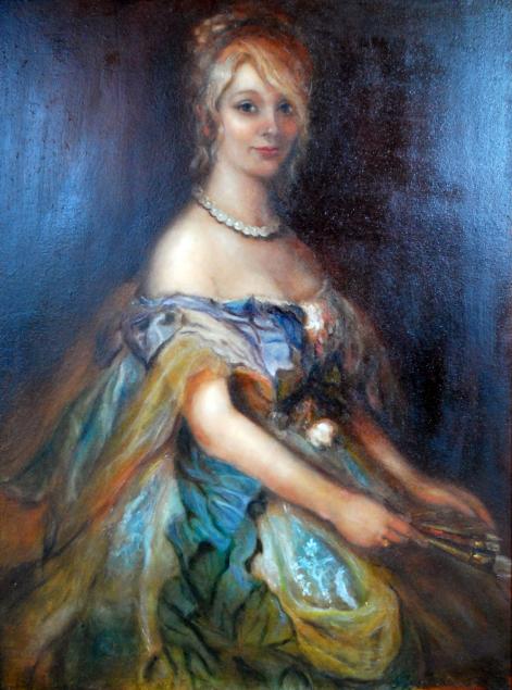 Portraitofthe Artistinspiredby Kramskoyoilonwood3040