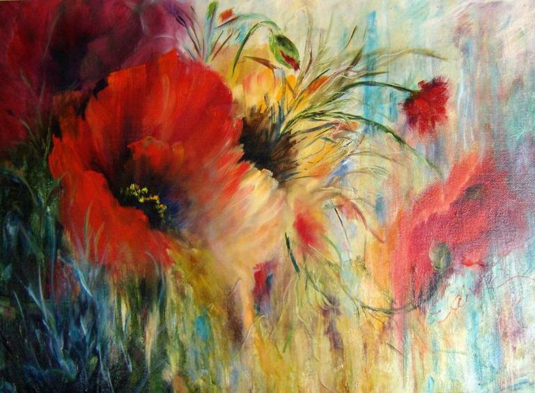 Red poppies