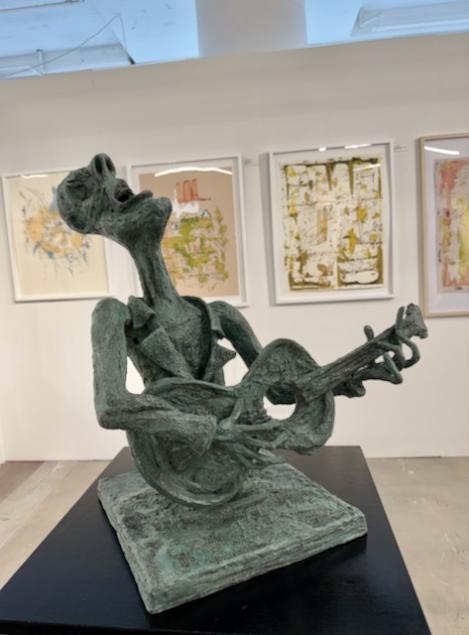 Guitar player homage to vysotski