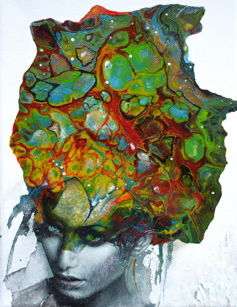 Auction Piece#34 Min Bid: 600 USD: colours in my brain