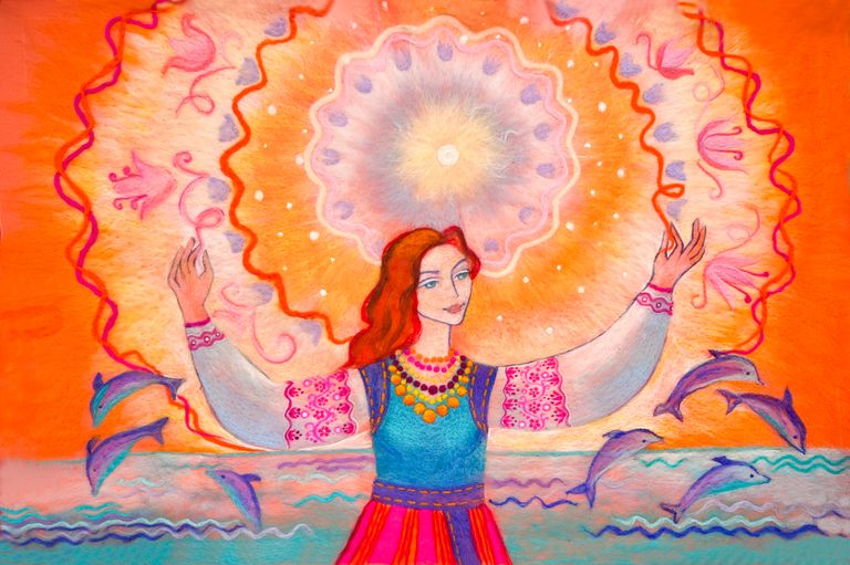 She creates light, Ukrainian Mandala Project