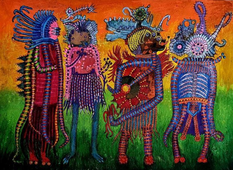 Four visitors