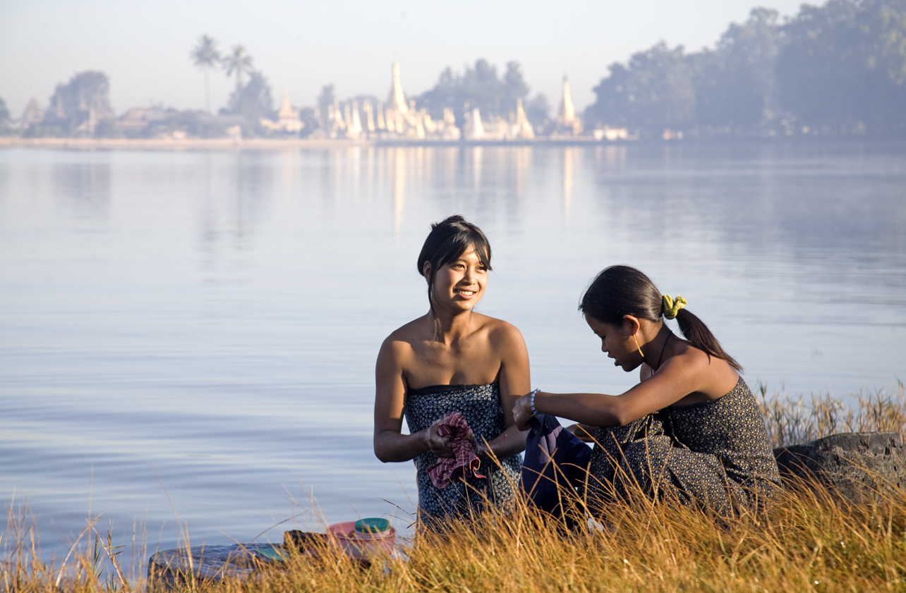 Burmese Bathers