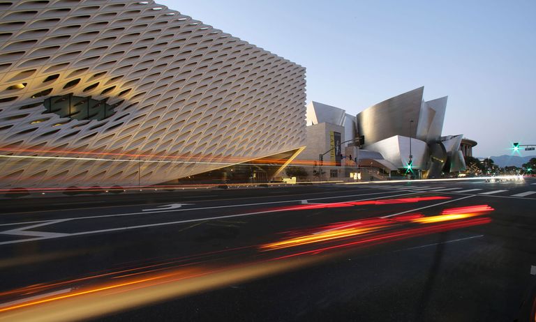 Broad and Walt Disney at Night