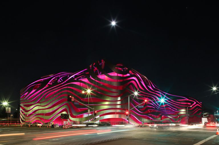PETERSON MUSEUM AT NIGHT
