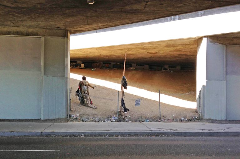 Vagrant Under the Freeway