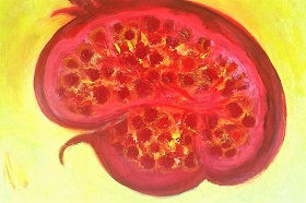 Pomegranate shape of Brain
