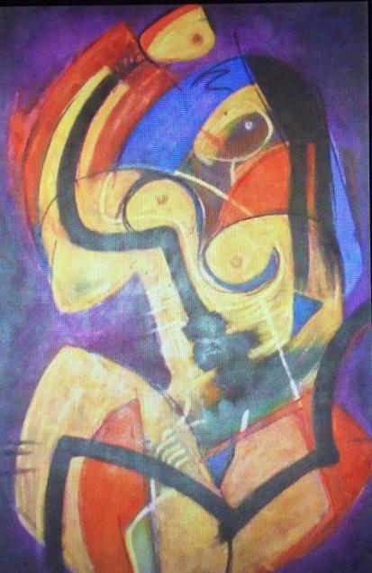 Mujerestodas Acrilicosobrecanvas45x70inch