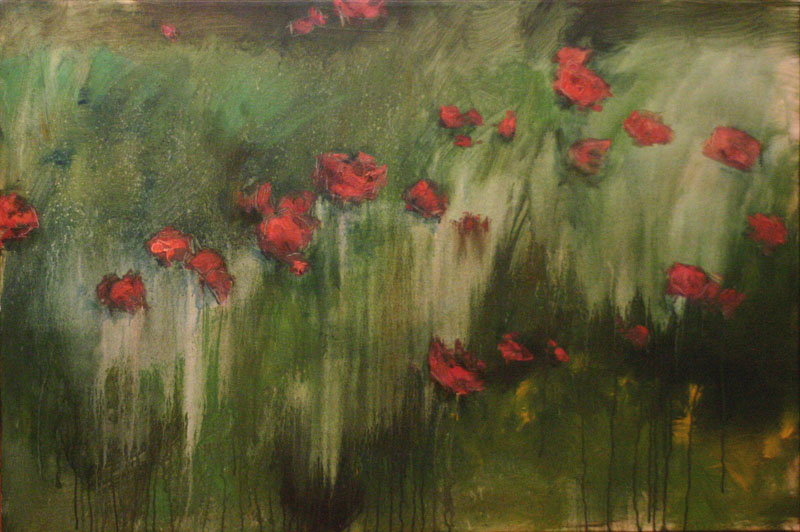 Symphony of red on green