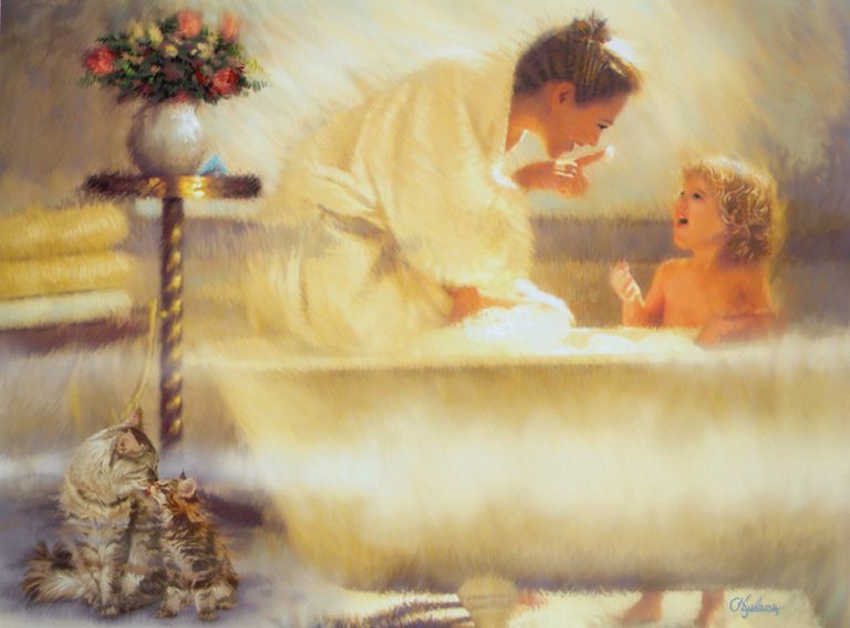 Babies Bath Time