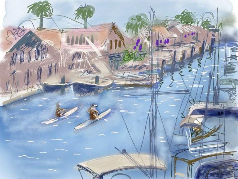 Grand canal at balboa island
