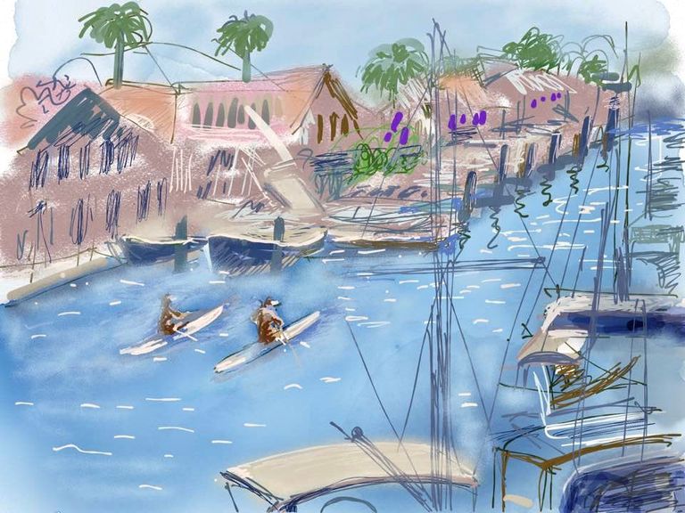 Grand canal at Balboa Island
