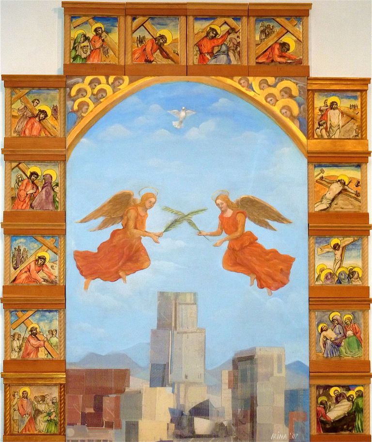 Station of the cross around Blessing LA