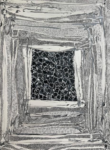 Window space iii 18 x 24 acrylicpigment ink on paper