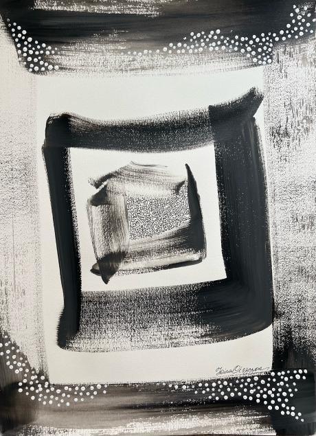Window space iv 18 x 24 acrylic pigment ink on paper