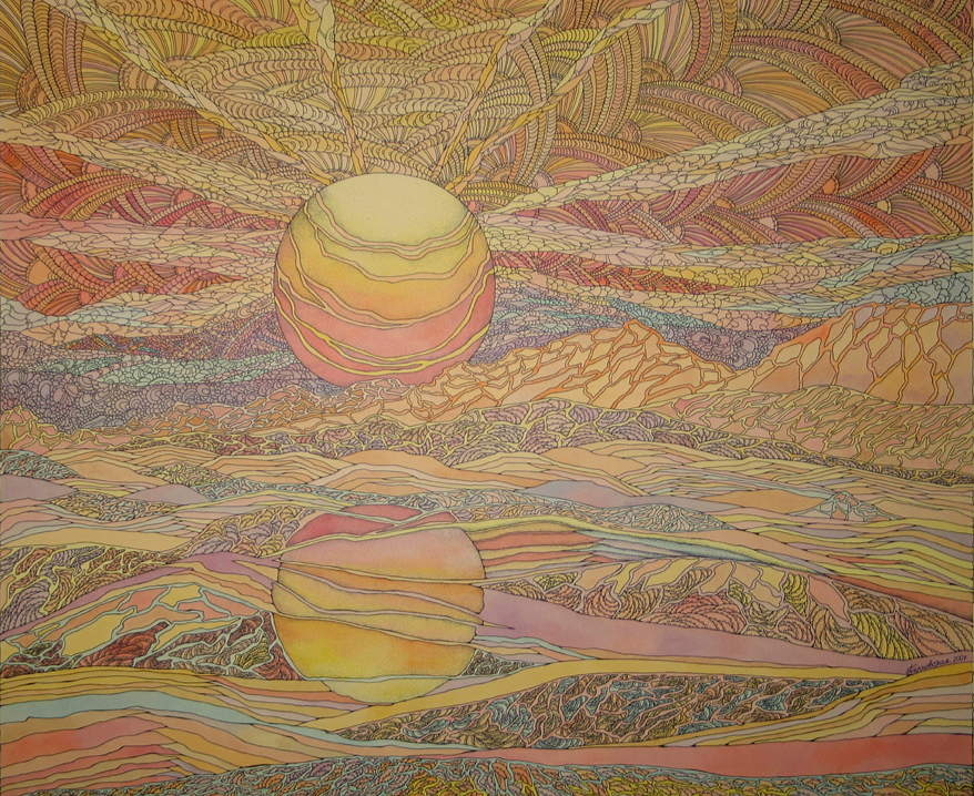 Winter Sunset in the Desert