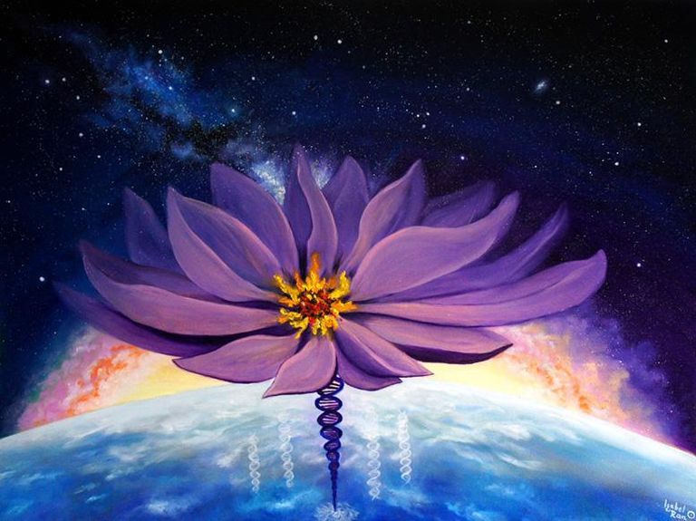 Cosmic lotus of divinity