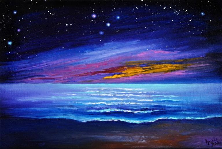 Magic night after the solar eclipse on october 25 2022