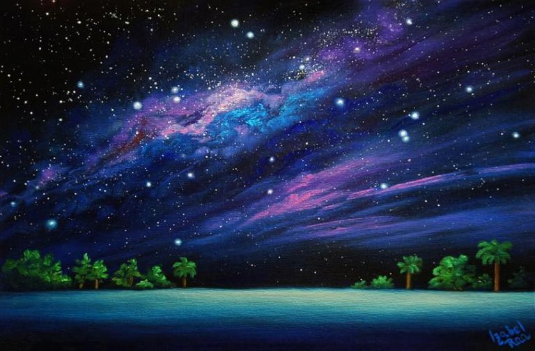 Mysterious night of azur
