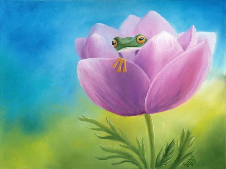 The house of cute little frogling