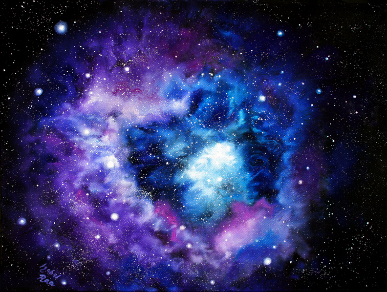 “Violet-Blue Heart of the Universe”