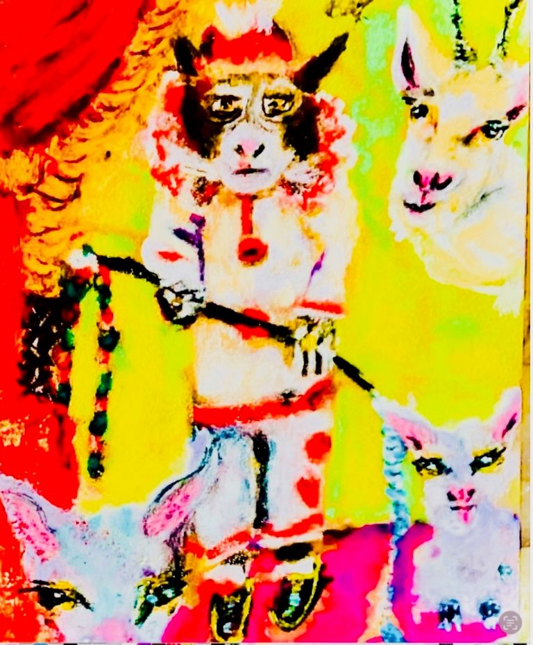 Goats and Monkey