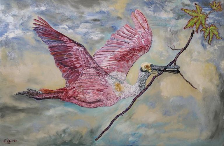 Spoonbill in a dream
