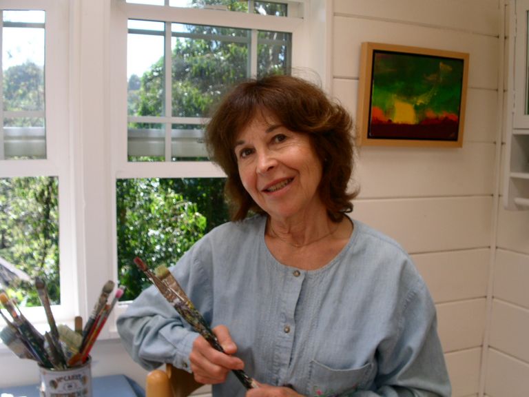 JUDITH CARR IN HER STUDIO