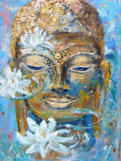 Enlightenment of the world buddha hand enhanced giclee