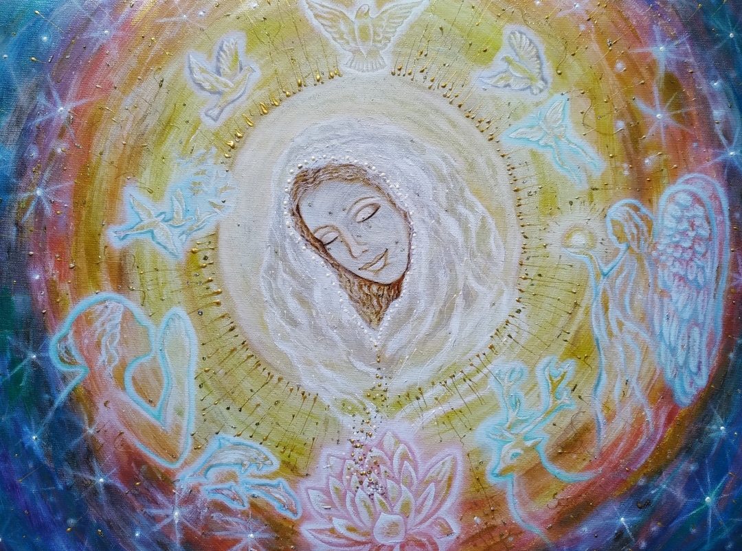 " Holy Grace " Hand enhanced giclee