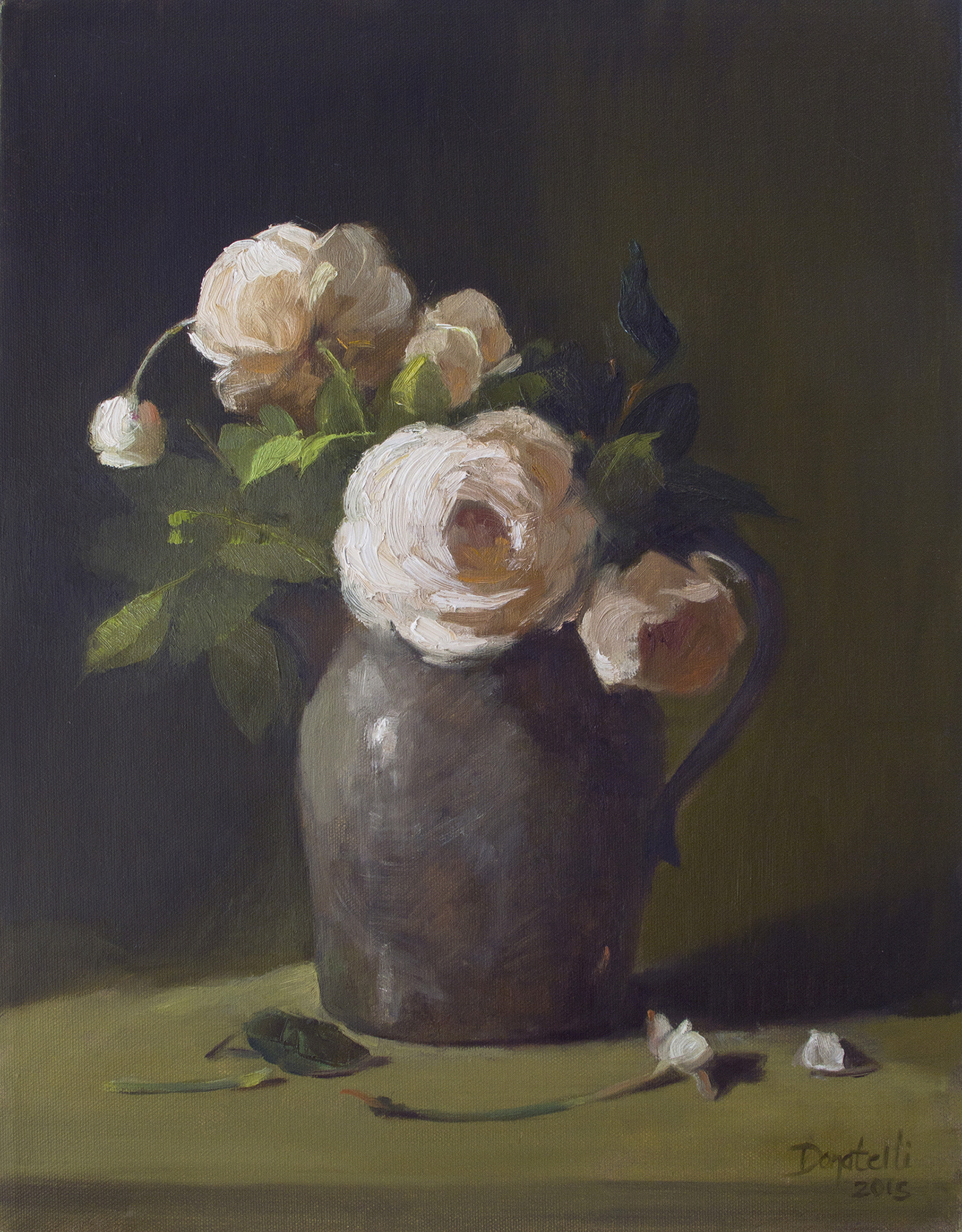 Three White Roses