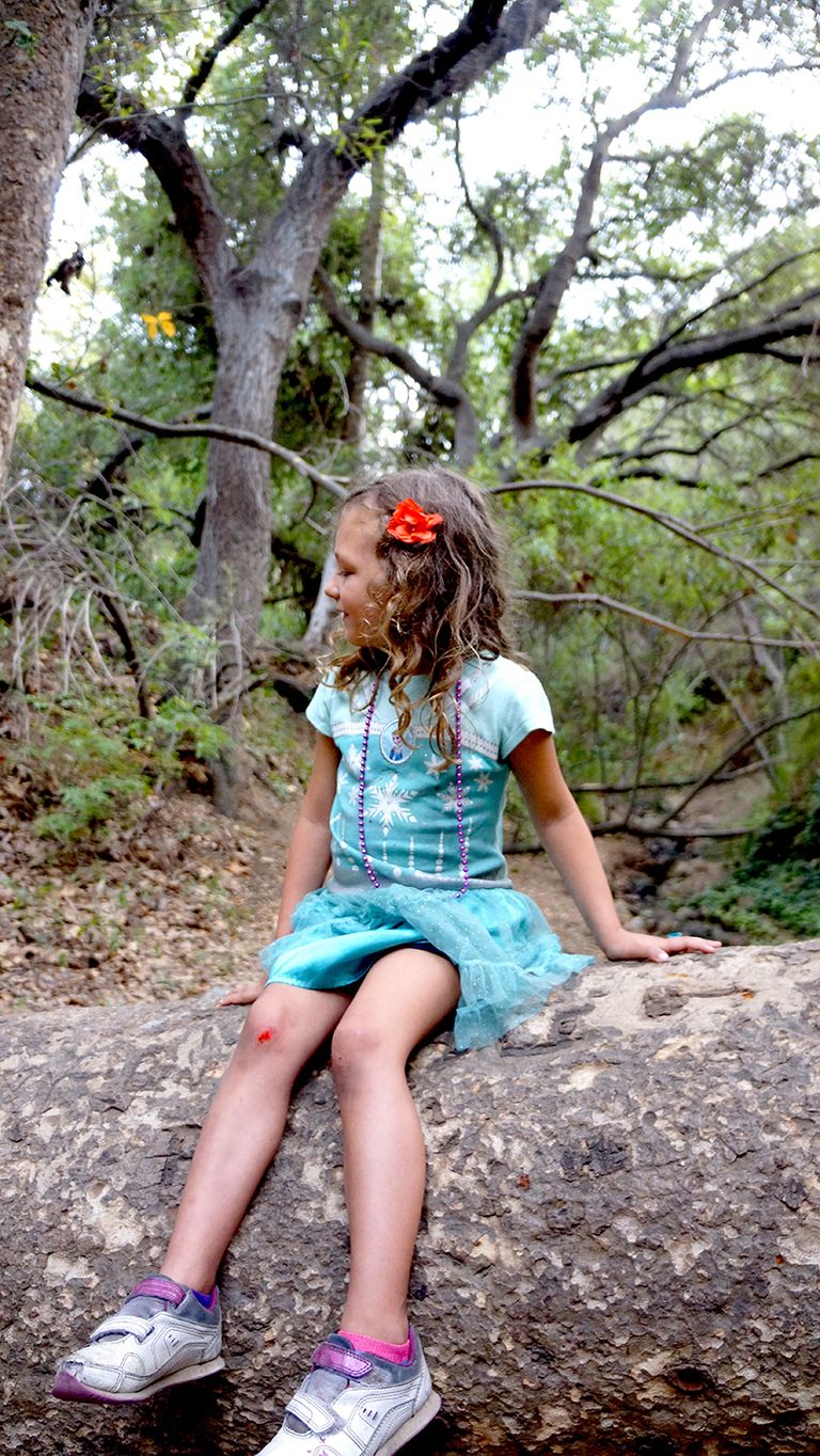 In the woods.