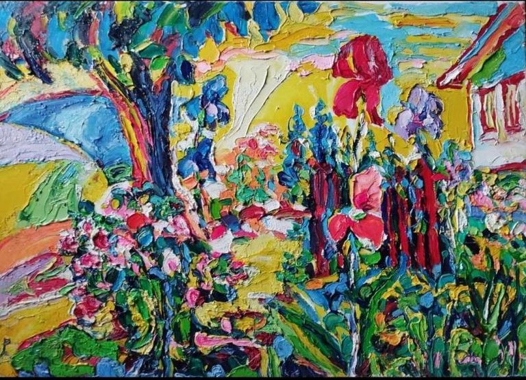 In the garden