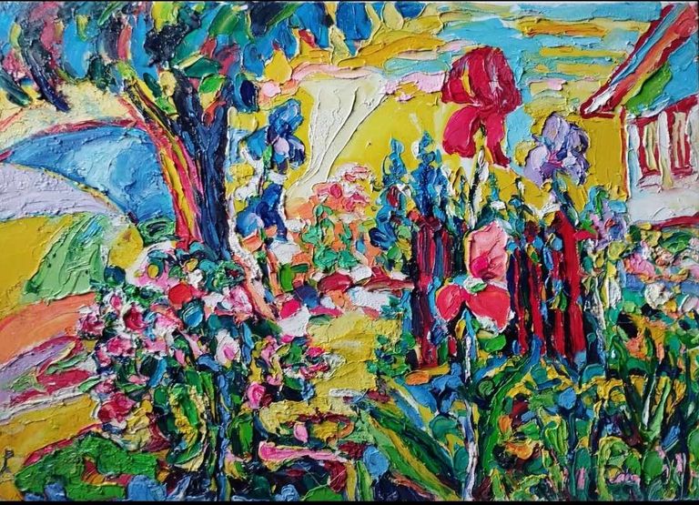 In the garden