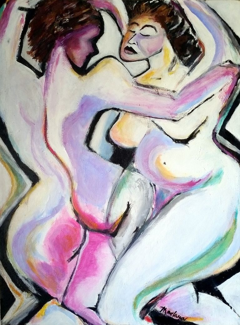 Two Figures Dancing