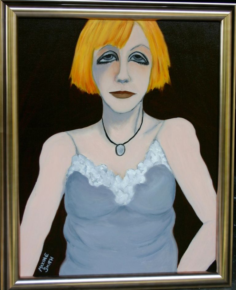 Woman in Grey Camisole