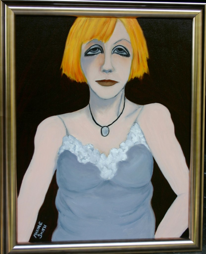 Woman in Grey Camisole