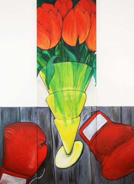 Boxing Glovesand Flowers