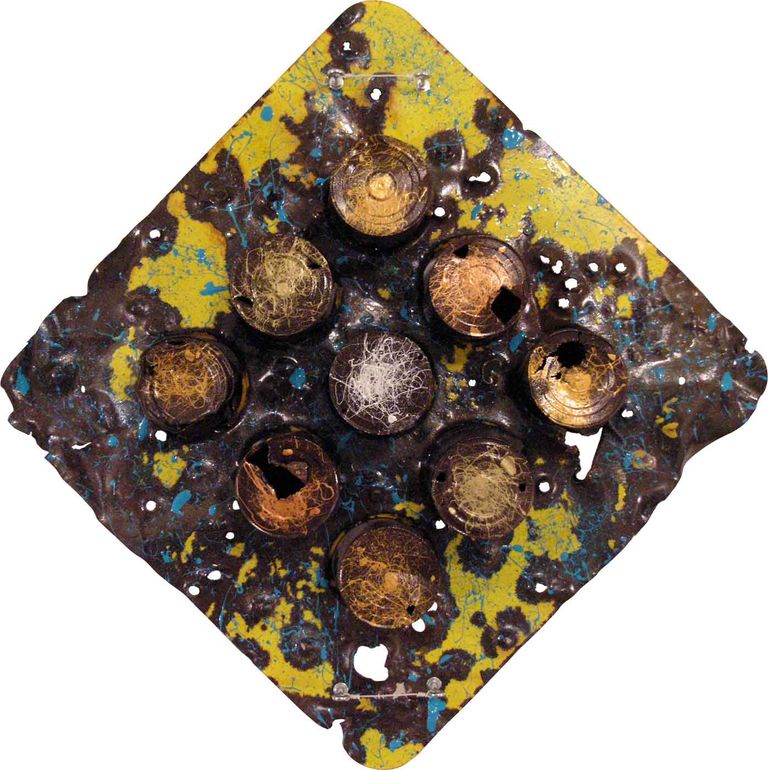 Rusted Painted Can Series #11